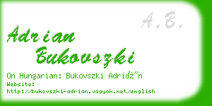 adrian bukovszki business card